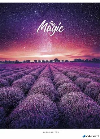 Füzet, tűzött, A5, kockás, 48 lap, SHKOLYARYK "The Magic", vegyes