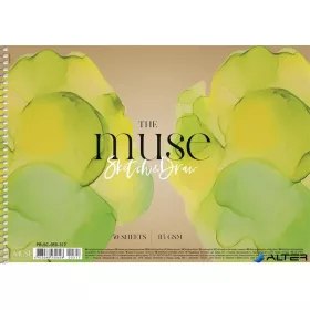   Vázlatfüzet, spirál, A4, 115 g, 50 lap, SHKOLYARYK "Sketch&Draw Muse"