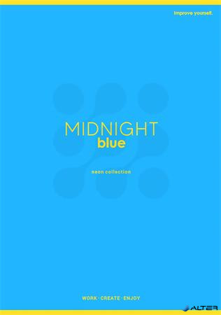 Füzet, tűzött, A4, kockás, 60 lap, SHKOLYARYK 'Neon', vegyes