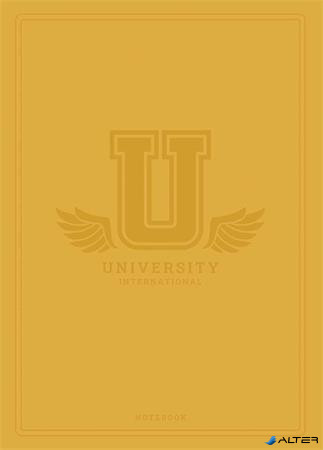 Füzet, tűzött, A5, kockás, 60 lap, SHKOLYARYK 'University International', vegyes