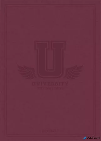 Füzet, tűzött, A5, kockás, 60 lap, SHKOLYARYK 'University International', vegyes