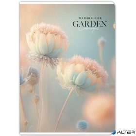   Füzet, tűzött, A4, vonalas, 80 lap, SHKOLYARYK "Garden", vegyes