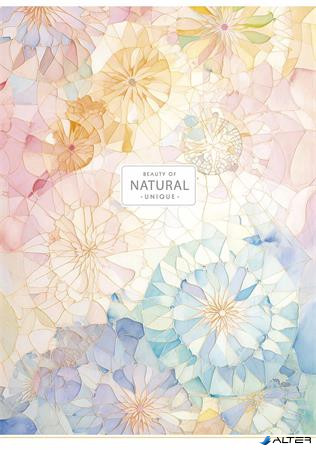 Füzet, tűzött, A4, kockás, 80 lap, SHKOLYARYK "Natural", vegyes