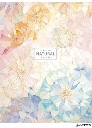 Füzet, tűzött, A5, vonalas, 80 lap, SHKOLYARYK "Natural", vegyes