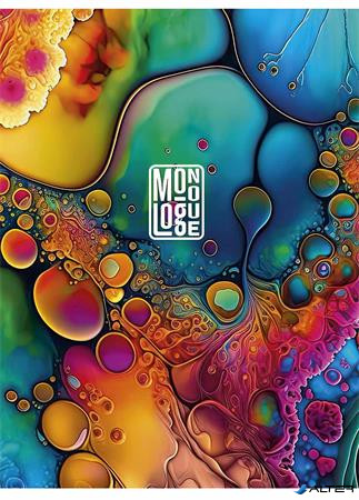 Füzet, tűzött, A5, kockás, 80 lap, SHKOLYARYK "Monologue", vegyes