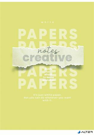 Füzet, tűzött, A4, vonalas, 80 lap, SHKOLYARYK "Notes Creative", vegyes