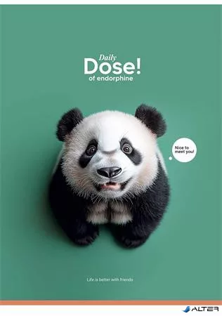 Füzet, tűzött, A4, vonalas, 80 lap, SHKOLYARYK "Daily Dose", vegyes