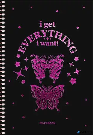 Spirálfüzet, A5, kockás, 80 lap, SHKOLYARYK "Notebook", vegyes