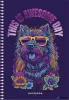 Spirálfüzet, A5, kockás, 80 lap, SHKOLYARYK "Notebook", vegyes
