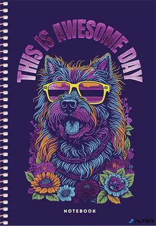 Spirálfüzet, A5, kockás, 80 lap, SHKOLYARYK "Notebook", vegyes
