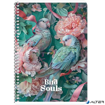 Spirálfüzet, A5, kockás, 80 lap, SHKOLYARYK, vegyes