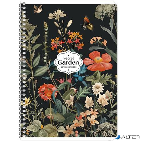 Spirálfüzet, A5, kockás, 80 lap, SHKOLYARYK, vegyes