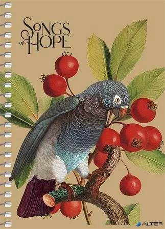 Spirálfüzet, A6, kockás, 80 lap, SHKOLYARYK "Spring Hope", vegyes