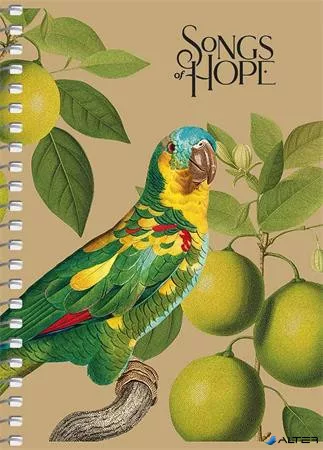 Spirálfüzet, A6, kockás, 80 lap, SHKOLYARYK "Spring Hope", vegyes