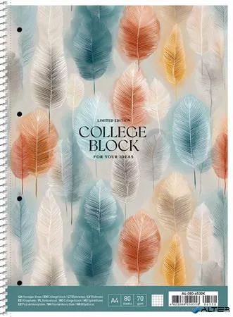 Spirálfüzet, A4+, vonalas, 80 lap, SHOLYARYK "For your Ideas", vegyes