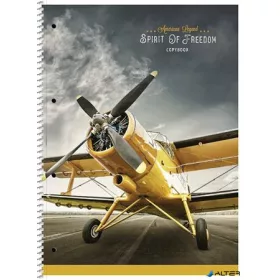   Spirálfüzet, A4+, vonalas, 80 lap, SHKOLYARYK "Spirit of Freedom", vegyes