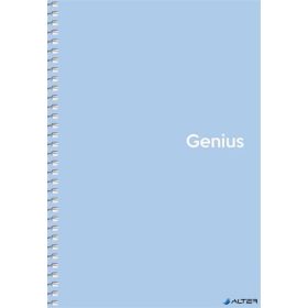   Spirálfüzet, A5, kockás, 80 lap, PP borító, SHKOLYARYK 'Genius Pastel', vegyes