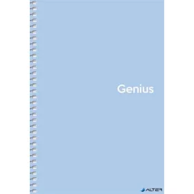   Spirálfüzet, A5, kockás, 80 lap, PP borító, SHKOLYARYK "Genius Pastel", vegyes