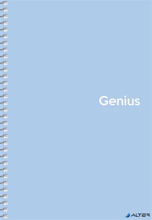 Spirálfüzet, A5, kockás, 80 lap, PP borító, SHKOLYARYK "Genius Pastel", vegyes