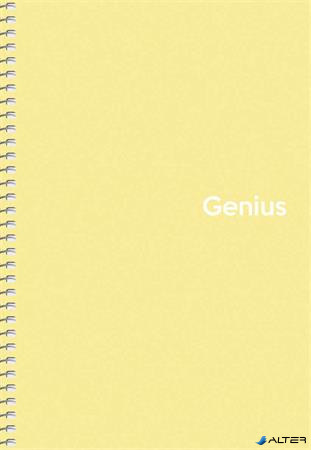 Spirálfüzet, A5, kockás, 80 lap, PP borító, SHKOLYARYK 'Genius Pastel', vegyes