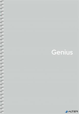 Spirálfüzet, A5, kockás, 80 lap, PP borító, SHKOLYARYK 'Genius Pastel', vegyes