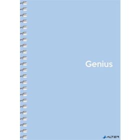   Spirálfüzet, A6, kockás, 80 lap, PP borító, SHKOLYARYK 'Genius Pastel', vegyes