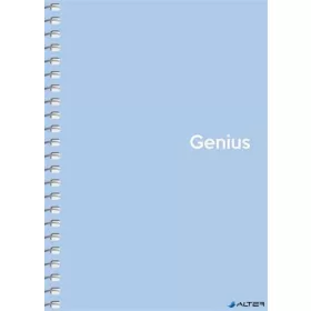   Spirálfüzet, A6, kockás, 80 lap, PP borító, SHKOLYARYK "Genius Pastel", vegyes
