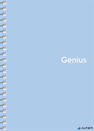 Spirálfüzet, A6, kockás, 80 lap, PP borító, SHKOLYARYK "Genius Pastel", vegyes