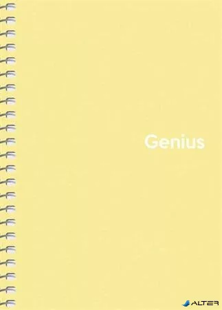 Spirálfüzet, A6, kockás, 80 lap, PP borító, SHKOLYARYK "Genius Pastel", vegyes