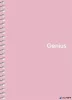 Spirálfüzet, A6, kockás, 80 lap, PP borító, SHKOLYARYK "Genius Pastel", vegyes