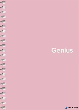 Spirálfüzet, A6, kockás, 80 lap, PP borító, SHKOLYARYK "Genius Pastel", vegyes