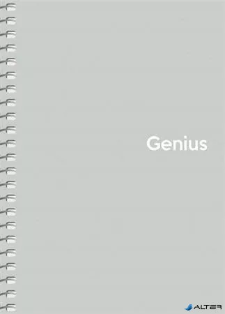 Spirálfüzet, A6, kockás, 80 lap, PP borító, SHKOLYARYK "Genius Pastel", vegyes