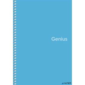   Spirálfüzet, A5, kockás, 80 lap, PP borító, SHKOLYARYK 'Genius', vegyes