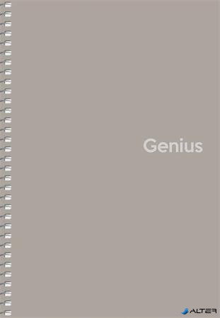 Spirálfüzet, A5, kockás, 80 lap, PP borító, SHKOLYARYK "Genius", vegyes