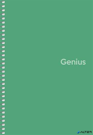 Spirálfüzet, A5, kockás, 80 lap, PP borító, SHKOLYARYK 'Genius', vegyes