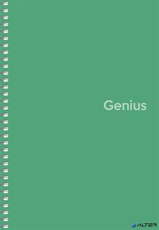 Spirálfüzet, A5, kockás, 80 lap, PP borító, SHKOLYARYK "Genius", vegyes