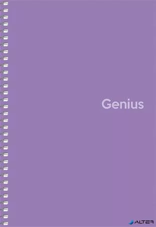 Spirálfüzet, A5, kockás, 80 lap, PP borító, SHKOLYARYK "Genius", vegyes
