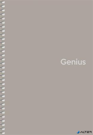 Spirálfüzet, A5, kockás, 80 lap, PP borító, SHKOLYARYK 'Genius', vegyes