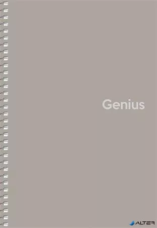 Spirálfüzet, A5, kockás, 80 lap, PP borító, SHKOLYARYK "Genius", vegyes