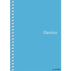  Spirálfüzet, A6, kockás, 80 lap, PP borító, SHKOLYARYK 'Genius', vegyes