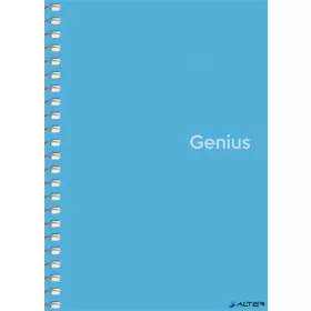   Spirálfüzet, A6, kockás, 80 lap, PP borító, SHKOLYARYK "Genius", vegyes