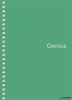 Spirálfüzet, A6, kockás, 80 lap, PP borító, SHKOLYARYK 'Genius', vegyes