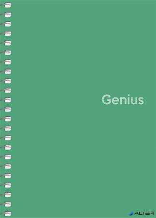 Spirálfüzet, A6, kockás, 80 lap, PP borító, SHKOLYARYK 'Genius', vegyes