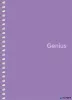 Spirálfüzet, A6, kockás, 80 lap, PP borító, SHKOLYARYK "Genius", vegyes