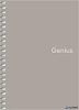 Spirálfüzet, A6, kockás, 80 lap, PP borító, SHKOLYARYK 'Genius', vegyes