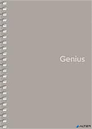 Spirálfüzet, A6, kockás, 80 lap, PP borító, SHKOLYARYK 'Genius', vegyes