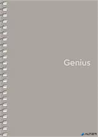 Spirálfüzet, A6, kockás, 80 lap, PP borító, SHKOLYARYK "Genius", vegyes