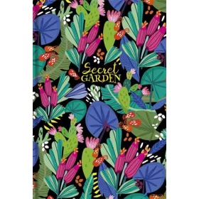   Jegyzetfüzet, A5, vonalas, 80 lap, SHKOLYARYK "Secret Garden", vegyes