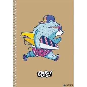   Spirálfüzet, A5, kockás, 96 lap, SHKOLYARYK "Student", vegyes