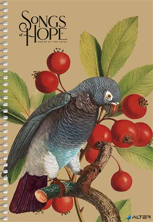 Spirálfüzet, A5, sima, 96 lap, SHKOLYARYK "Songs of Hope", vegyes